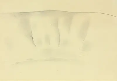 Untitled (Grey Wash Forms) Georgia O'Keeffe